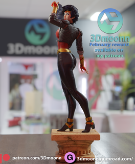 maravilha mulher dc DC Comics hq figura stl 3dprint 3d print model - Mito3D