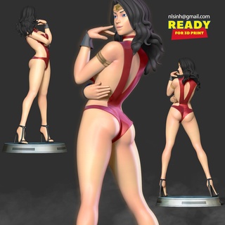 Meraviglia donna fan art supereroe supereroi supergirl dc i fumetti comico 3dprint statua figura 3dprinting 3d print model - Mito3D