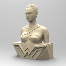 wonder woman art gal gadot dc comics film bust superhero 3d print model - Mito3D