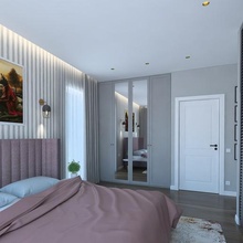 wunderbare-Schlafzimmer-geräumiges Badezimmer Architektur Bad Schlafzimmer Bett Innenraum 3d print model - Mito3D