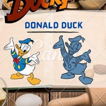 formidable canard contes personnage Donald biscuit coupeur timbre gâteau décoration Walt disney dessin animé célèbre populaire 3d print model - Mito3D