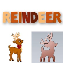 wonderful reindeer decoration toy jungle mammal design color nature kids kid play highpoly animal wild 3d print model - Mito3D