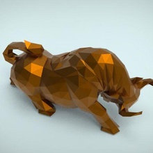 wonderfull bull lp free model market tiger animal decor decoration house office table wall beautiful zoo collection 3d print model - Mito3D