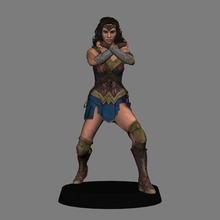 Wonder Woman Justice ligue 3d impression merveille femme dc bandes dessinées fille gadot zacks prendre plaisir 3d print model - Mito3D