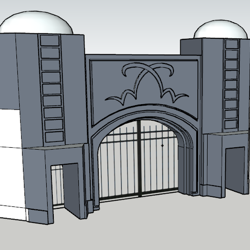 wonka chocolate factory entrance charlie willy 3D print model - Mito3D