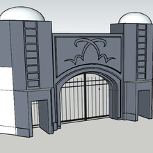 wonka chocolate factory entrance charlie willy 3d print model - Mito3D