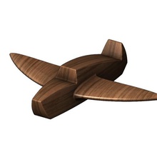 legna aereo giocattolo 3d Stampa modello cnc intaglio artcam sollievo stampabile veicolo aeromobili volare compagnia aerea elica gioco 3dprint legno volo miniatura 3d print model - Mito3D