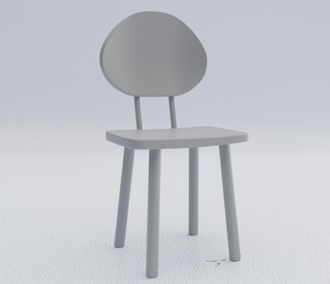 Odun sandalye minyatürler rakamlar ahşap okul oyuncaklar Yazdır basılı 3d print model - Mito3D