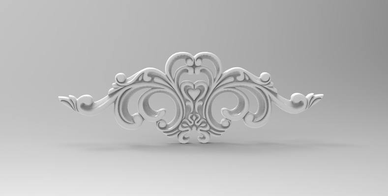 holz dekorativ geschnitzt kunst tür carving ornament hölzern artcam muster 3d print model - Mito3D