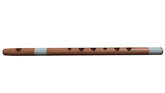 madeira flauta música instrumento instrumentos musical habilidade manual sopro clássica arte wooden flute wood Educação 3d print model - Mito3D