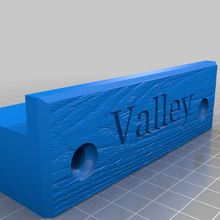 madera grano Valle estante reemplazo partes 3d print model - Mito3D