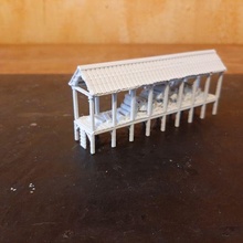 wood reserve game station blackpower tabletopgames acw train wagon railroads wargames miniatures oldwest tabletop 3d print model - Mito3D