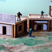 wood slat buildings game 1 48 terrain western playsets 3d print model - Mito3D