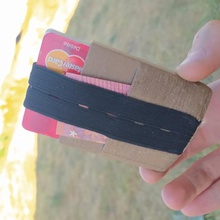 wood slim wallet 3d print model - Mito3D