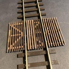 wooden anti trespass panels 7mm scale gauge model railway building o british track accesories roadway street road miniature level crossing 1/43 1:43 scenery detail 3d print model - Mito3D