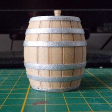 wooden barrel 3d print model - Mito3D