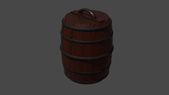 wooden barrel keg beer vine 3d print model - Mito3D