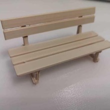 wooden bench - model park architecture bank wood galicia toy house 3d print model - Mito3D