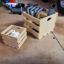 wooden crate large small 3d print model - Mito3D