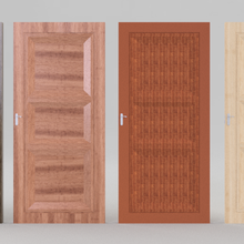 wooden door 2 shutter frame architect interior room gate 3d print model - Mito3D