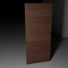 wooden doors architecture 3d print model - Mito3D