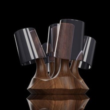 wooden drinking glasses holder woode drink glass office restaurant 3d print model - Mito3D