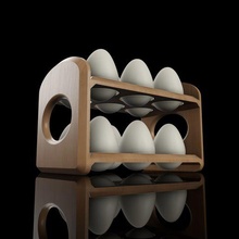 wooden egg rack luxury kitchen restaurant retro 3d print model - Mito3D