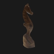 wooden horse gadget animals seahorse sea animal paperweight 3d print model - Mito3D