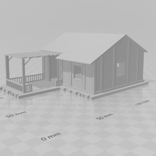 bir ahşap ev mimarlık kabin küçük tatili dekorasyon tadilat model 3d print model - Mito3D
