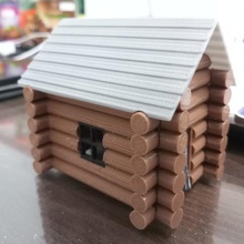 wooden house architecture 3d print model - Mito3D