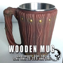 wooden mug can holder home fantasy energy drink dnd prop dice tray tower box boardgame accessories boardgames stein soda container cup beer beerholder barrel trunk organic wood arsmoriendi3d ars moriendi 3d 3d print model - Mito3D