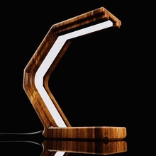 wooden office desk lamp 3d print model - Mito3D