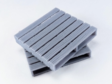 bois palette industriel usine barrière dispersion charognard post apocolyptic 3d print model - Mito3D