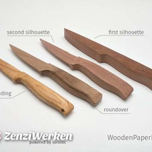 de madera cuchillo papel cnc casa la oficina zenziwerken stepcraft paperknife roble el contorno router 3d print model - Mito3D