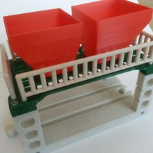 Holz-Eisenbahn-hopper Spiel woodentrail der Trichter trail Holz 3d print model - Mito3D