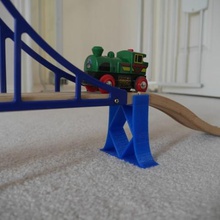 de madeira da ponte ferroviária suporte jogo brinquedos construção 3d print model - Mito3D