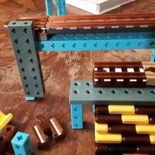 madera ferrocarril puente pistas imprenta pilares 3d print model - Mito3D