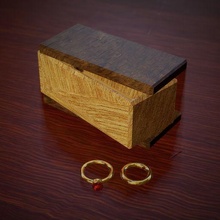 wooden rings box jewellery jewelry ring neckles earing jewel organiser organizer luxury 3d print model - Mito3D