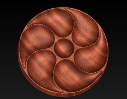 legno servendo vassoio ciotola arte aperitivo formaggio tavola frutta rustico arredamento casa fatto mano naturale legna eco friendly 3d print model - Mito3D
