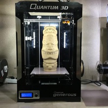 wooden statue art print 3d printer 3d print model - Mito3D