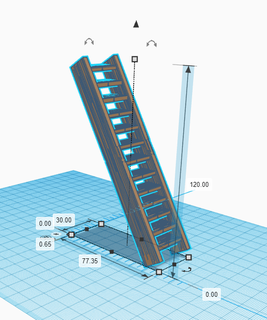 wooden steps 3d print model - Mito3D