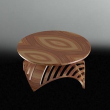 wooden table parametric wood tables 3d print model - Mito3D