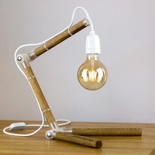 wooden table lamp home light lightning furniture tabletop decoration decor industrial design 3d print model - Mito3D