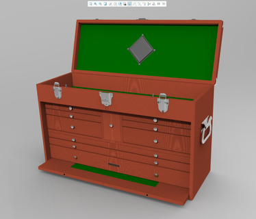 wooden toolchest tools diy maker 3d print model - Mito3D