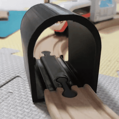 bois train playtive ikea tunnel 3d print model - Mito3D