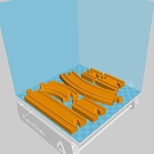 legno treno traccia lidl ikea eccetera gioco rotaia 3d print model - Mito3D
