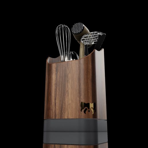 madera utensilios secadora agua envase cocina lavabo utensilio herramientas organizador lujo martillo comida carne vegetales 3D print model - Mito3D