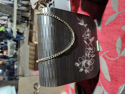 wooden wallet portfolio hand bag purse 3d print model - Mito3D