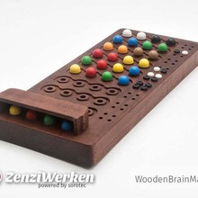 woodenbrainmaster cnc game games zenziwerken stepcraft solve mpcnc hardwood code router brain board boardgame 3d print model - Mito3D