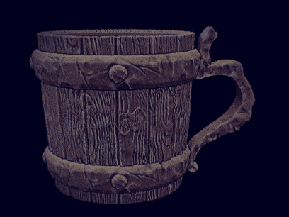 bois Accueil maison tasse agresser viking vikings décoration Bière boisson vaisselle guerrier chose vase série Netflix art 3d print model - Mito3D